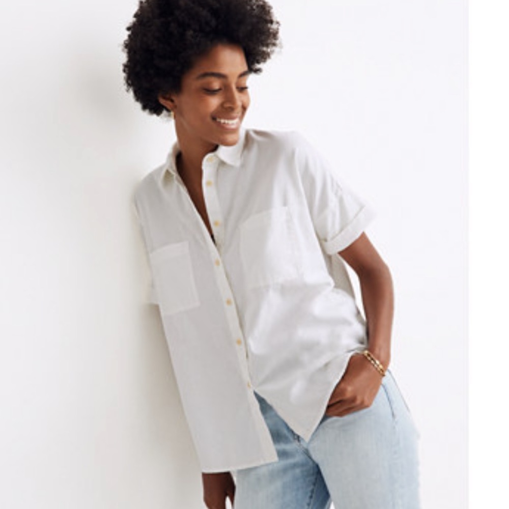 Madewell Short Sleeve Button Down Courier